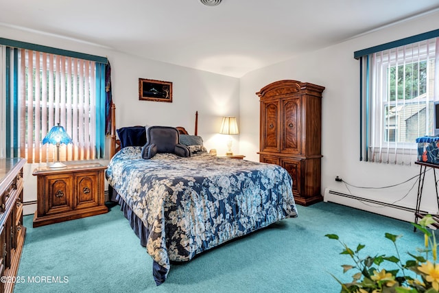 13 Millbrook Ct, Toms River, NJ 08757 - carpeted bedroom with a baseboard radiator and baseboard heating