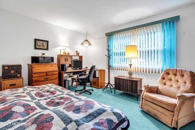 13 Millbrook Ct, Toms River, NJ 08757 - bedroom with carpet floors, a baseboard radiator, and a desk