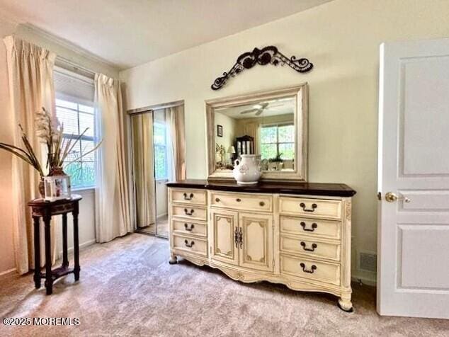 17 Marigold Ln, Little Egg Harbor, NJ 08087 - bathroom with healthy amount of natural light, vanity, and ceiling fan