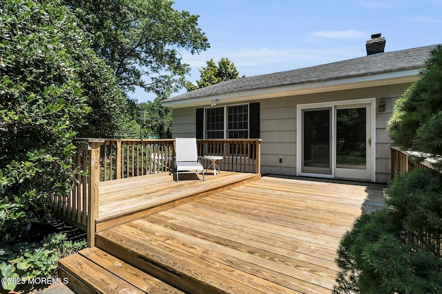 147 Montrose Rd, Colts Neck, NJ 07722 - view of wooden deck