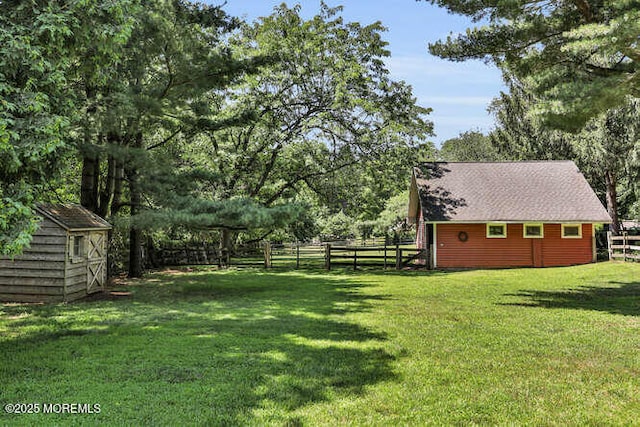 147 Montrose Rd, Colts Neck, NJ 07722 - fenced backyard with a storage shed