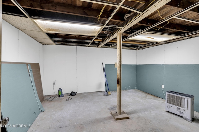 208 Hilltop Blvd, Cliffwood, NJ 07735 - unfinished basement with heating unit