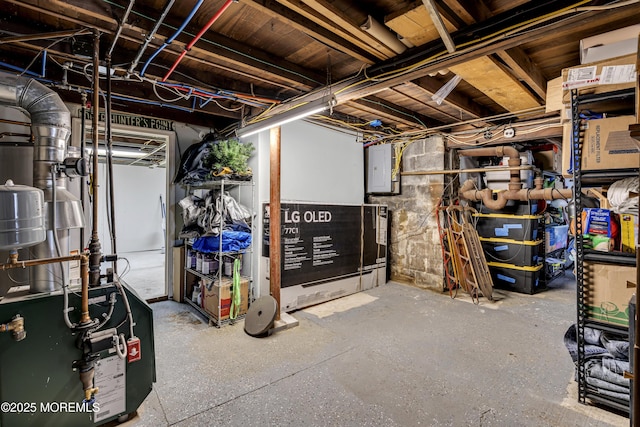208 Hilltop Blvd, Cliffwood, NJ 07735 - unfinished basement with electric panel and a heating unit