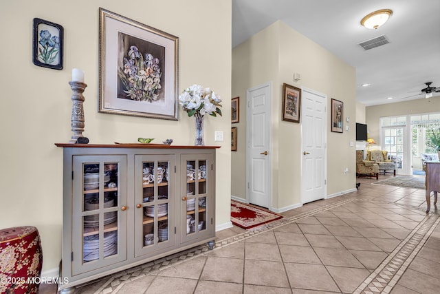 43 Bradley Beach Way, Waretown, NJ 08758 - hallway featuring tile patterned floors and recessed lighting