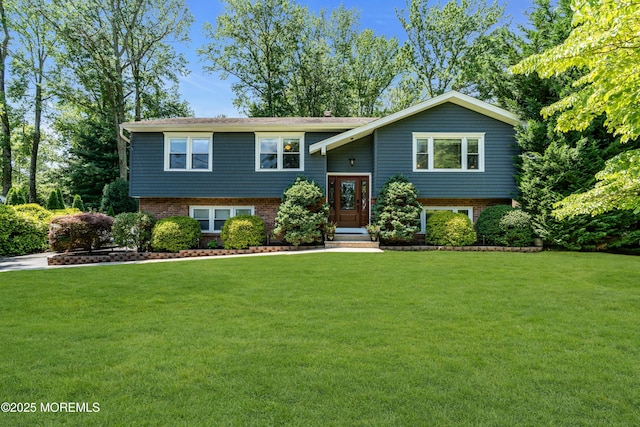 1617 Doris St, Wall, NJ 07719 - bi-level home with a front yard and brick siding