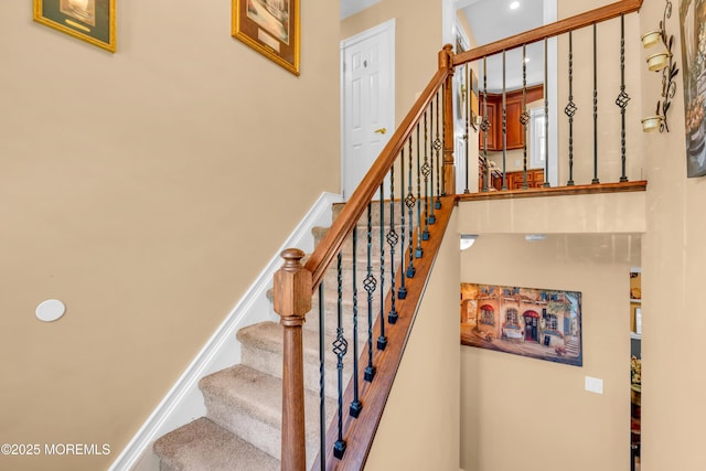 1617 Doris St, Wall, NJ 07719 - stairs with recessed lighting