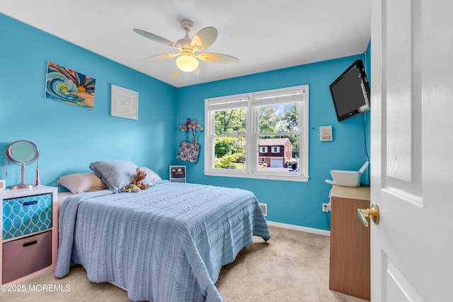 1617 Doris St, Wall, NJ 07719 - bedroom featuring light carpet and ceiling fan