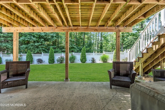 1617 Doris St, Wall, NJ 07719 - fenced backyard featuring a patio area and stairs