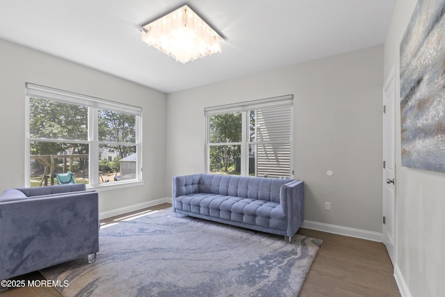 94 Bradhurst Ave, Lakewood, NJ 08701 - living room featuring wood finished floors and baseboards