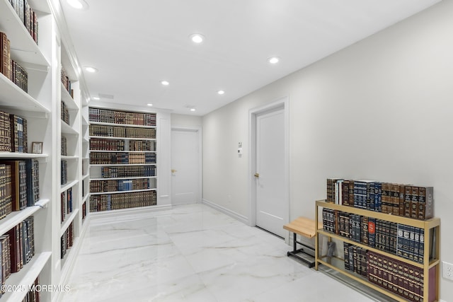 94 Bradhurst Ave, Lakewood, NJ 08701 - sitting room with recessed lighting and marble finish floors