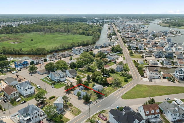 1417 Beach Blvd, Forked River, NJ 08731 - aerial perspective of suburban area featuring a large body of water