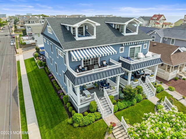114 3rd Ave, Bradley Beach, NJ 07720 - aerial perspective of suburban area