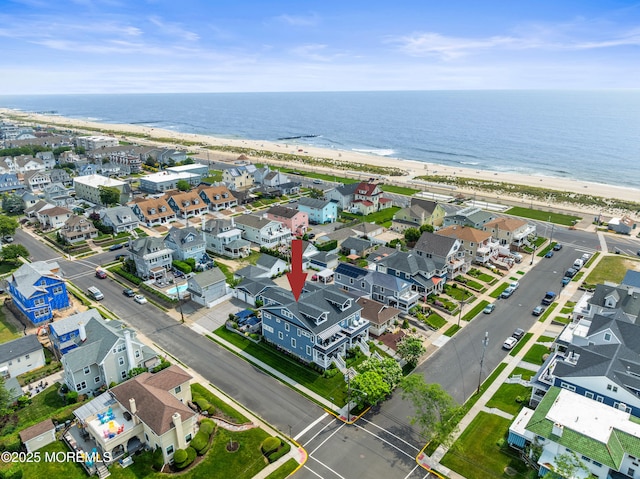 114 3rd Ave, Bradley Beach, NJ 07720 - aerial perspective of suburban area with waterfront with a beach