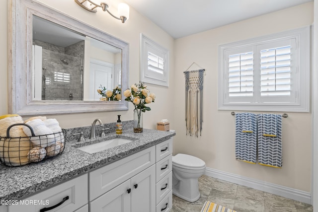 114 3rd Ave, Bradley Beach, NJ 07720 - bathroom featuring vanity and tiled shower