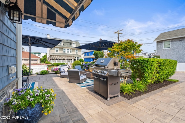 114 3rd Ave, Bradley Beach, NJ 07720 - view of patio / terrace with area for grilling and an outdoor hangout area
