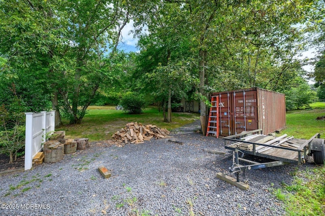 2 Darien Cir, Howell, NJ 07731 - view of yard featuring view of wooded area