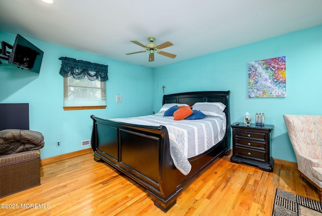 2 Darien Cir, Howell, NJ 07731 - bedroom with wood finished floors and a ceiling fan