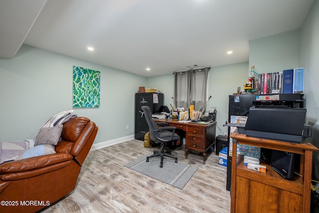 2 Darien Cir, Howell, NJ 07731 - office area featuring wood finished floors and recessed lighting