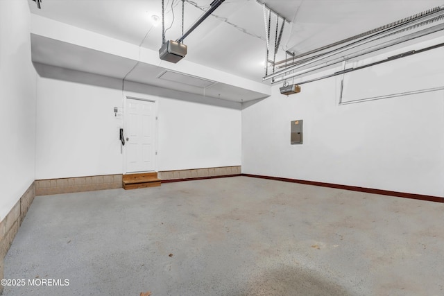 12 Drayton Rd, Manchester, NJ 08759 - garage with a garage door opener and electric panel