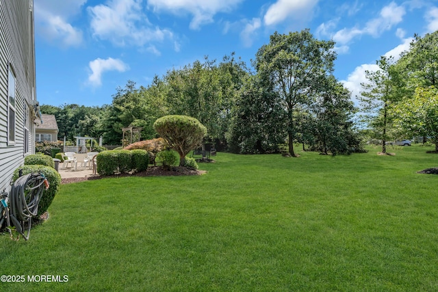 12 Drayton Rd, Manchester, NJ 08759 - view of green lawn featuring a patio