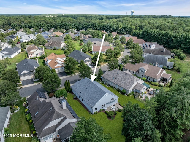 12 Drayton Rd, Manchester, NJ 08759 - aerial view of property and surrounding area featuring nearby suburban area and a heavily wooded area