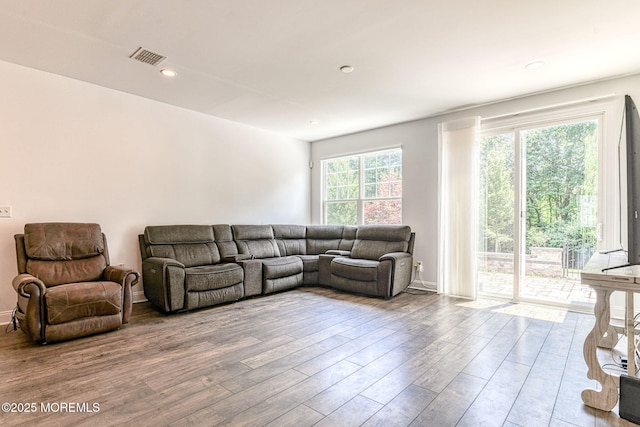 14 Festival Ct, Howell, NJ 07731 - living area featuring wood finished floors and recessed lighting
