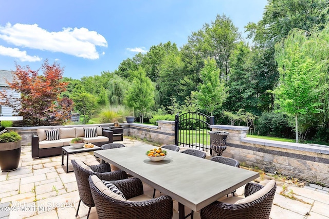 14 Festival Ct, Howell, NJ 07731 - view of patio / terrace with outdoor lounge area and outdoor dining space
