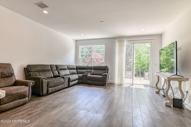 14 Festival Ct, Howell, NJ 07731 - living area featuring wood finished floors and recessed lighting