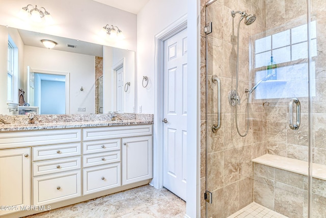14 Festival Ct, Howell, NJ 07731 - full bath featuring double vanity and a stall shower