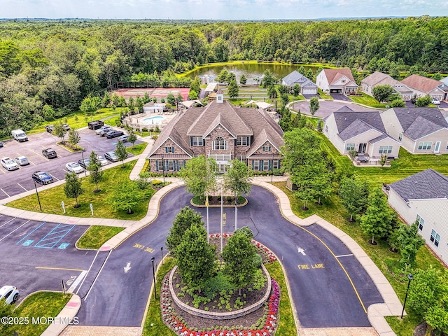 14 Festival Ct, Howell, NJ 07731 - drone / aerial view of a large body of water and a forest