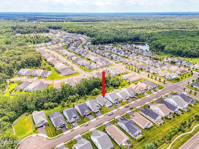 14 Festival Ct, Howell, NJ 07731 - aerial perspective of suburban area featuring a forest
