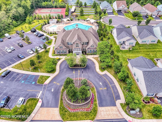 14 Festival Ct, Howell, NJ 07731 - bird's eye view of a pool