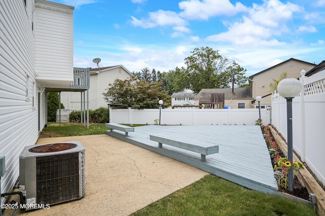 3 Dublin Ln, Hazlet, NJ 07730 - fenced backyard with a wooden deck