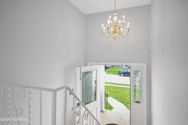 3 Dublin Ln, Hazlet, NJ 07730 - entrance foyer with a chandelier