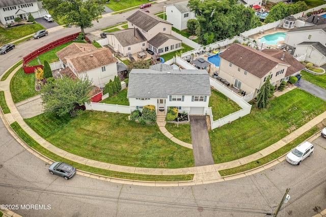 3 Dublin Ln, Hazlet, NJ 07730 - aerial view of residential area featuring a pool area