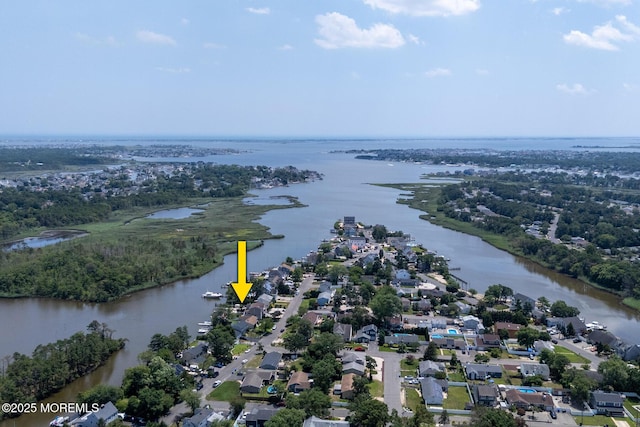 52 Kettle Creek Dr, Brick, NJ 08723 - aerial perspective of suburban area with a large body of water