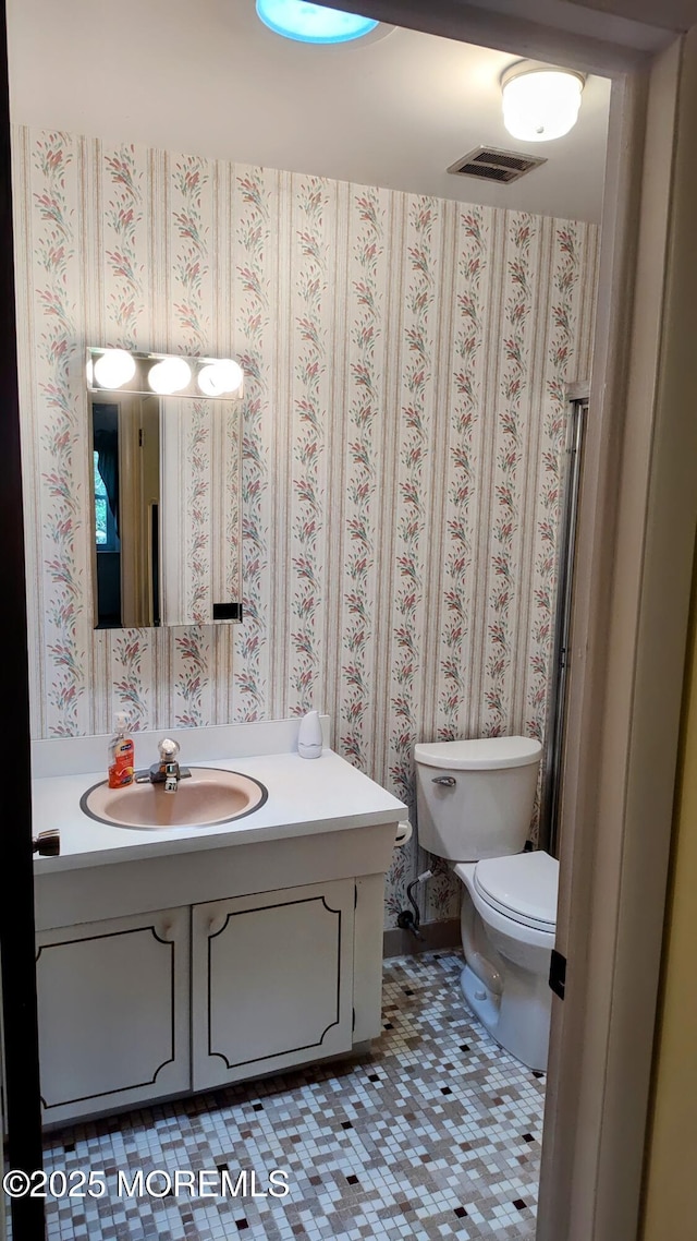 4 Snowberry Ln Unit D, Whiting, NJ 08759 - half bathroom featuring vanity and tile patterned floors
