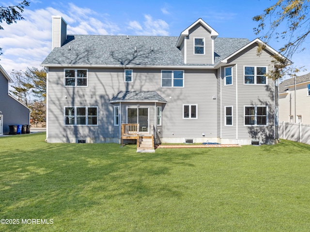 837 Naryshkin Way, Toms River, NJ 08753 - back of house featuring a chimney and a shingled roof