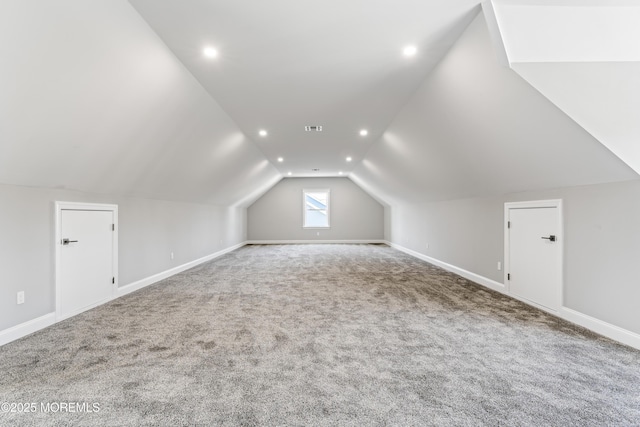 837 Naryshkin Way, Toms River, NJ 08753 - bonus room featuring carpet, lofted ceiling, and recessed lighting