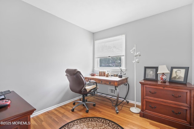 58 Old Bridge Dr, Howell, NJ 07731 - office area featuring light wood-style flooring and baseboards