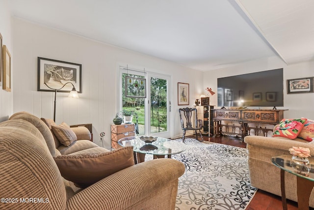 58 Old Bridge Dr, Howell, NJ 07731 - living room with wood finished floors