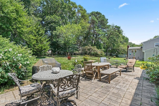 58 Old Bridge Dr, Howell, NJ 07731 - view of patio / terrace with outdoor dining space and grilling area