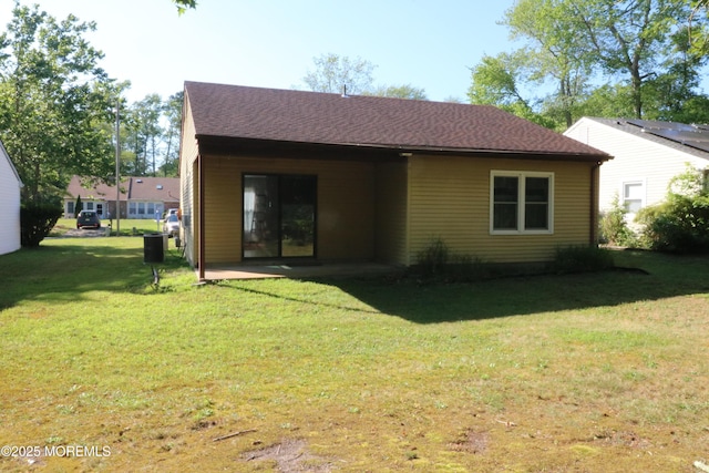 120 Lexington Dr, Little Egg Harbor, NJ 08087 - rear view of property with a lawn and a shingled roof