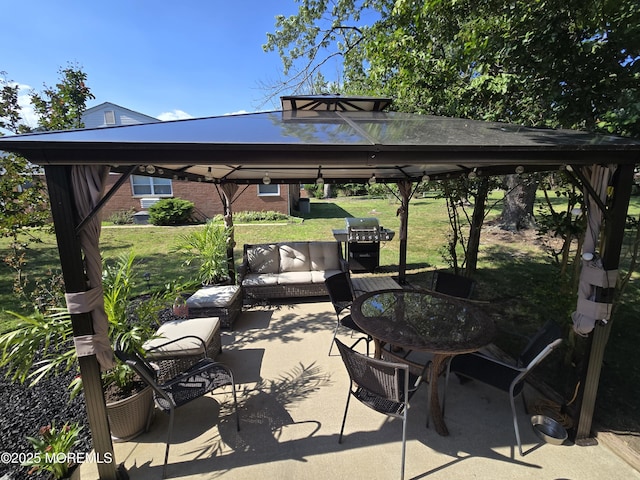 5 Potomac Ln Unit D, Whiting, NJ 08759 - view of patio / terrace featuring a gazebo, grilling area, and an outdoor living space