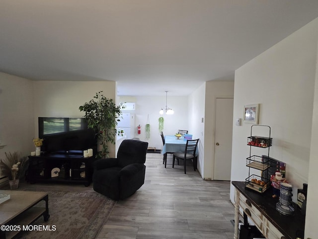 5 Potomac Ln Unit D, Whiting, NJ 08759 - living room with a chandelier and wood finished floors