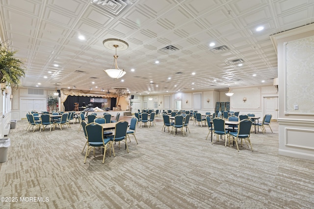 12 Weston Ct, Marlboro, NJ 07746 - dining space with carpet and recessed lighting