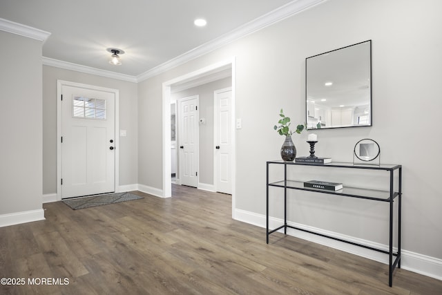12 Weston Ct, Marlboro, NJ 07746 - foyer entrance with crown molding and wood finished floors