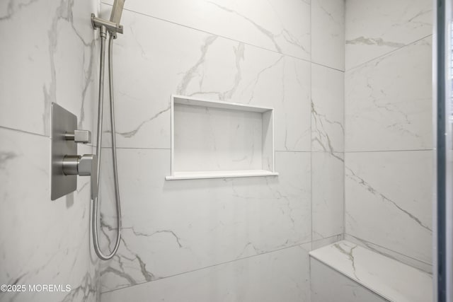12 Weston Ct, Marlboro, NJ 07746 - bathroom view of a marble finish shower
