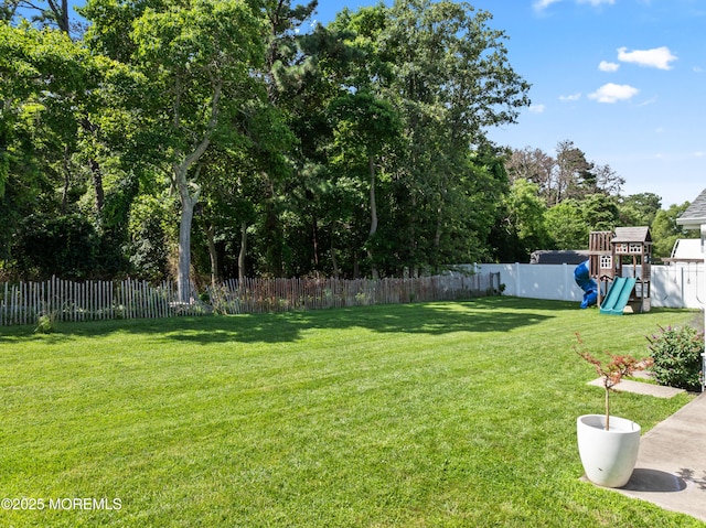 102 Oak Glen Rd, Toms River, NJ 08753 - fenced backyard with a playground