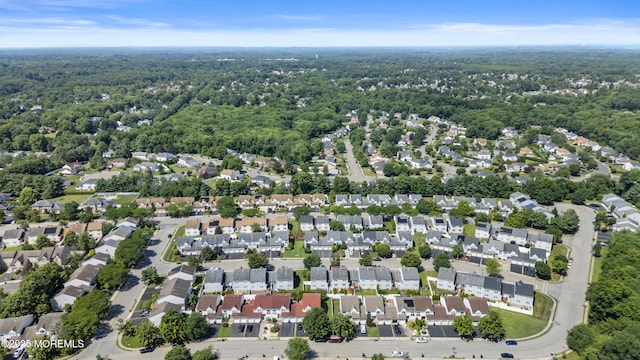 7 Warbler Rd, Marlboro, NJ 07746 - aerial view of property's location featuring a heavily wooded area and nearby suburban area